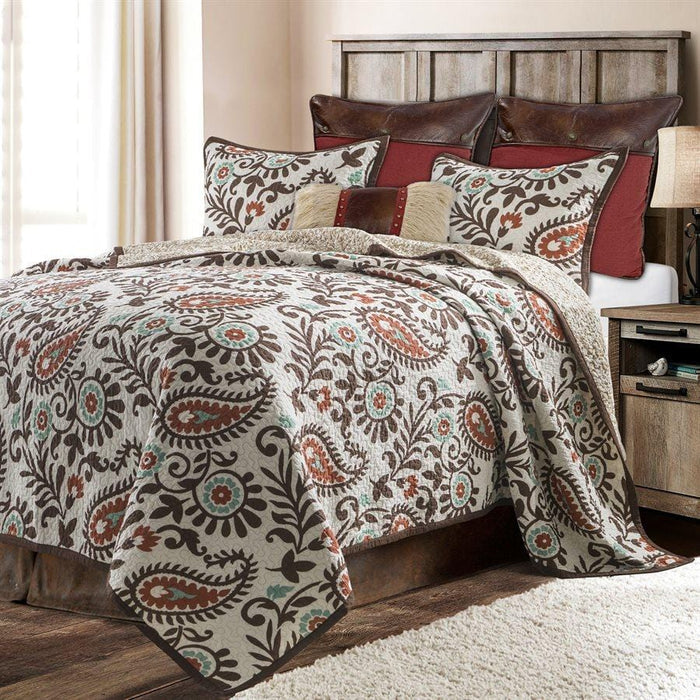 Rebecca Paisley Reversible Quilt Set Quilt
