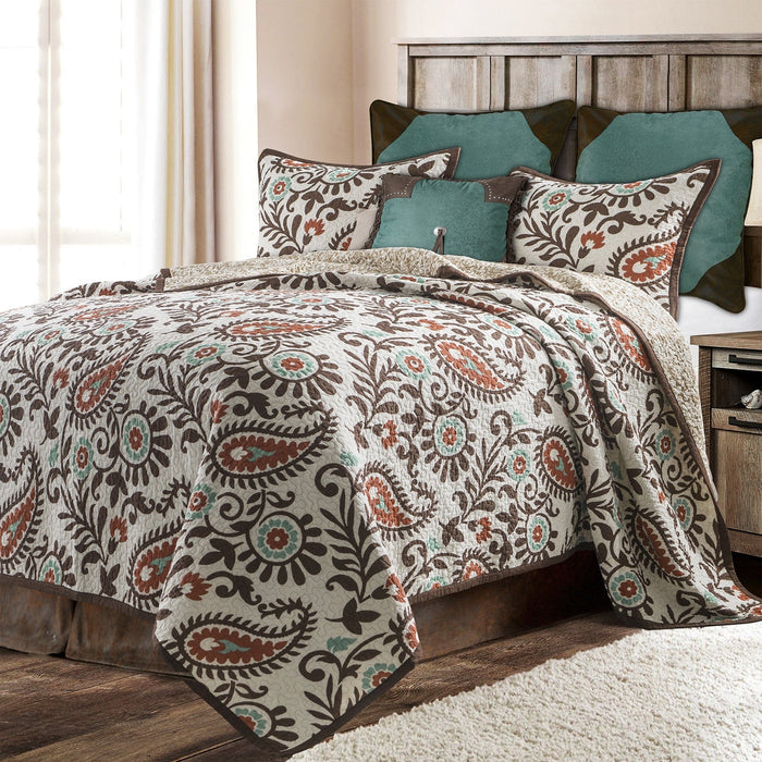 Rebecca Paisley Reversible Quilt Set Quilt