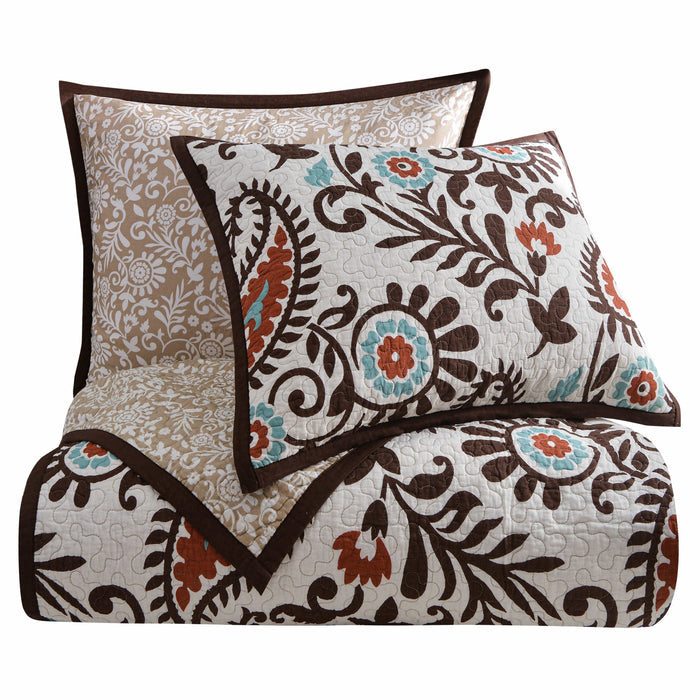Rebecca Paisley Reversible Quilt Set Quilt