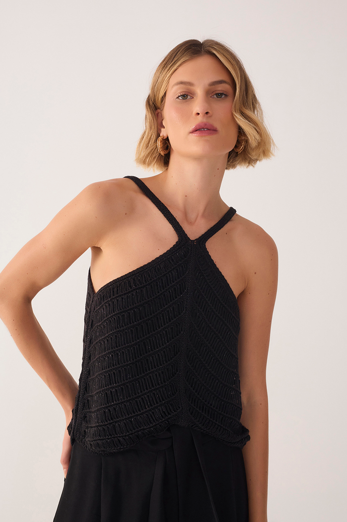 Resort Lurex Knit Blouse_2