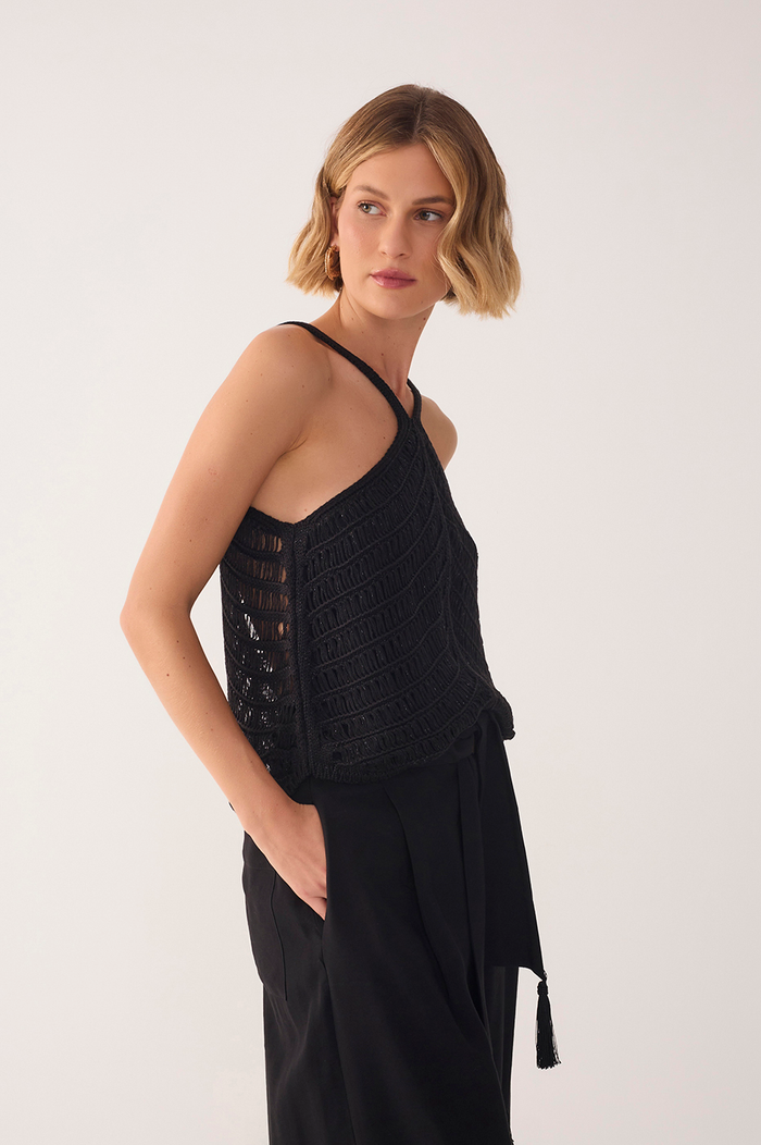Resort Lurex Knit Blouse