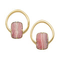 Rhodochrosite Prong Coils