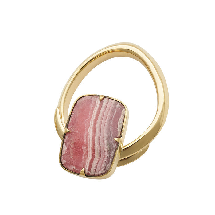 Rhodochrosite Prong Coils