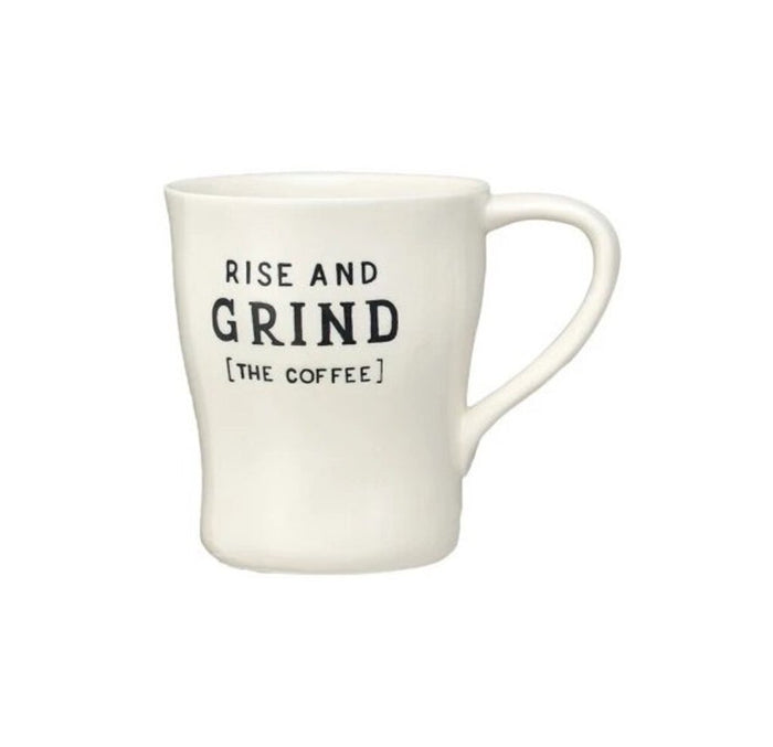 'Rise and Grind' 12 oz Stoneware Mug