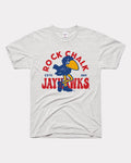 Ash Grey Rock Chalk Jayhawk Kansas Estd 1865 Vintage T-Shirt