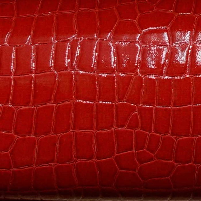 Ruby Red Alligator Vinyl