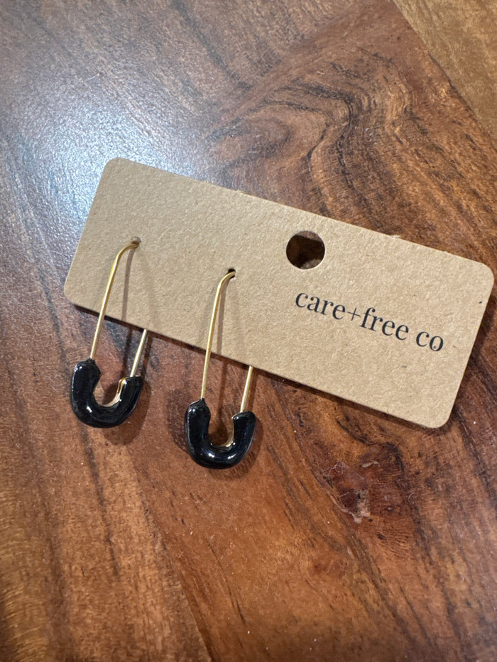 Safety Pin Earrings by Care Free Co