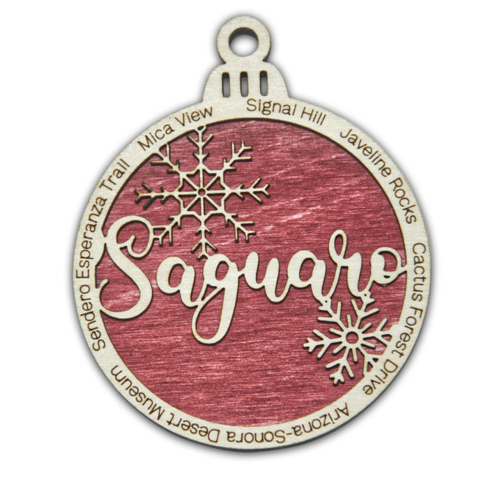 Saguaro National Park Christmas Ornament - Round