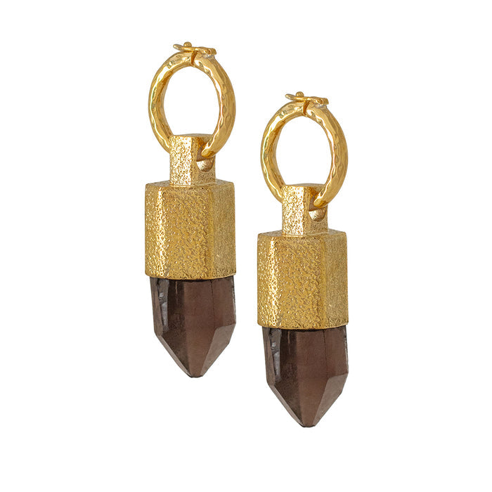 SB Smoky Quartz Crystal Clasp 3mm (8g)