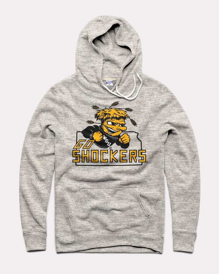 Athletic Grey Shockers Wichita State Vintage Hoodie