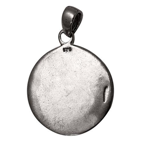Pendant - Silver 925 Jewish Magen David Pendant Necklace Star Of David Judaica Ø 0.75"