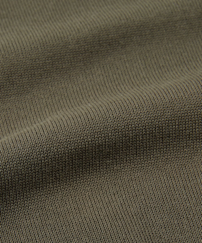 Zanone - Slim-fit crew neck sweater in certified crêpe cotton - militare scuro