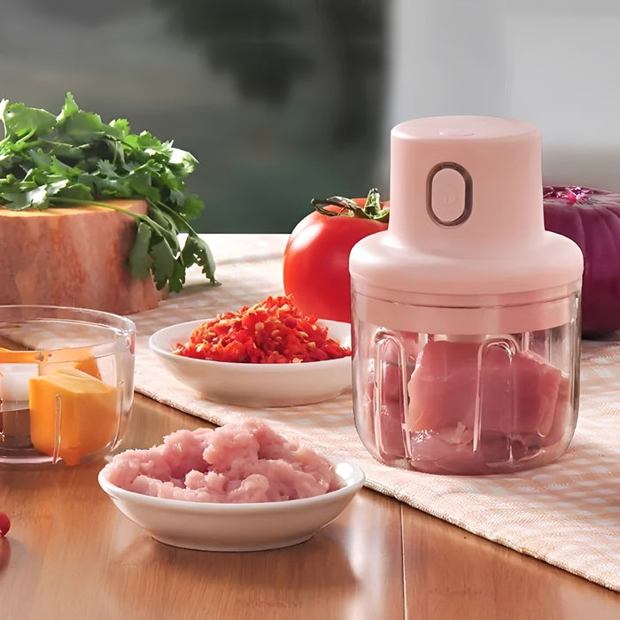 Smart USB Electric Mini Chopper – Rechargeable Garlic, Vegetable & Meat Chopper