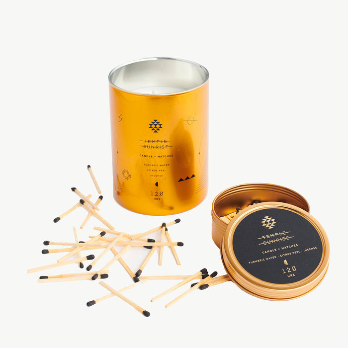 Temple Sunrise Astronomy Candle