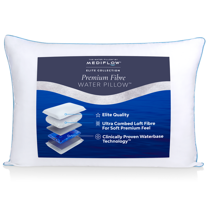 The Water Pillow by Mediflow - Elite Premium Fiber