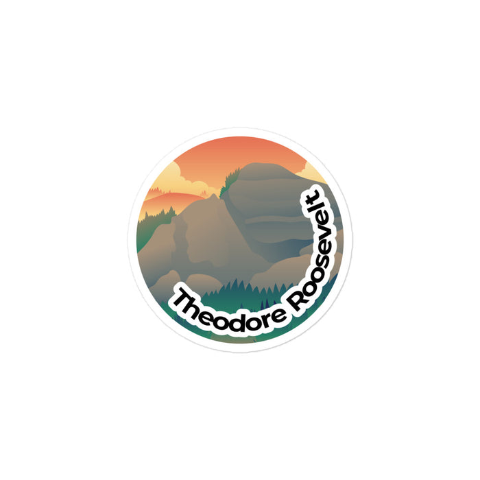 Theodore Roosevelt National Park | Theodore Roosevelt Round Sticker