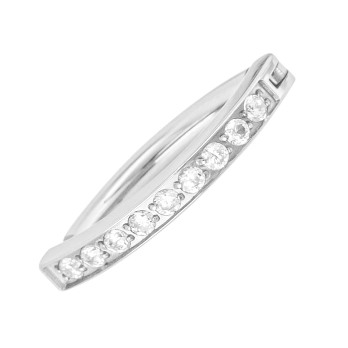 Titanium Dash Clicker - Clear CZ (16g and 14g)