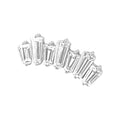 Titanium Queen Threadless End - Clear CZ (18g/16g)