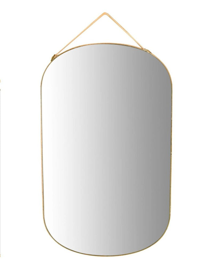 Velvet Edged Wall Mirrors with Hangers, 10.25'