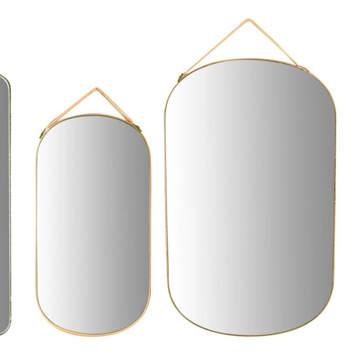 Velvet Edged Wall Mirrors with Hangers, 10.25'