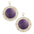 WB 30mm Amethyst Medallion