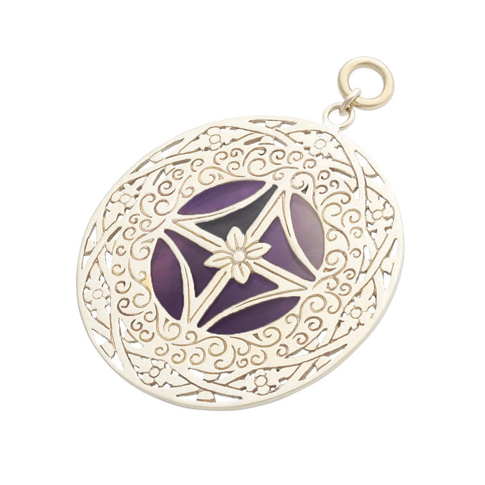 WB 30mm Amethyst Medallion