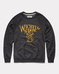 Wichita State Pennant Black Vintage Crewneck