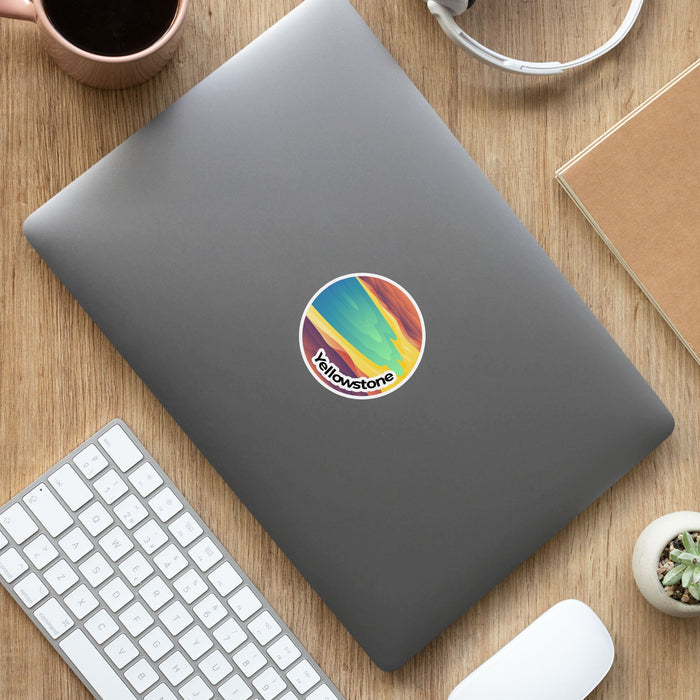 Yellowstone National Park Sticker | Yellowstone Round Sticker