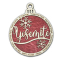 Yosemite National Park Christmas Ornament - Round