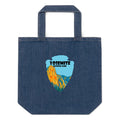 Yosemite National Park Shield Organic denim tote bag
